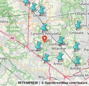 Mappa Vicolo Maderna, 21042 Caronno Pertusella VA, Italia (4.55818)