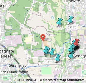 Mappa Via Cascina San Giuseppe, 20030 Senago MI, Italia (1.2705)