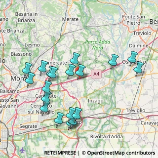 Mappa Via Raffaello Sanzio, 20060 Cambiago MI, Italia (8.7375)