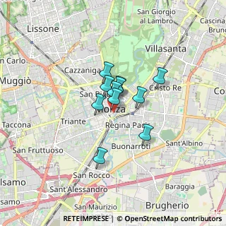 Mappa Via San Martino, 20052 Monza MB (0.98091)