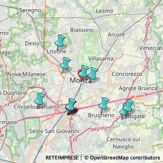 Mappa Via San Martino, 20052 Monza MB (3.65154)