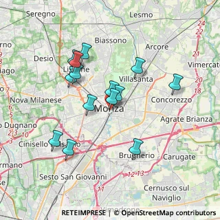 Mappa Via San Martino, 20052 Monza MB (3.265)