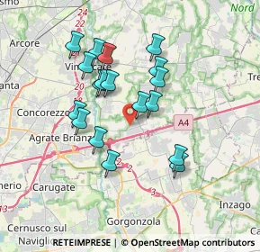 Mappa Via Sabin, 20873 Cavenago di Brianza MB, Italia (3.105)