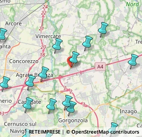 Mappa Via Sabin, 20873 Cavenago di Brianza MB, Italia (5.82059)