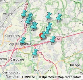Mappa Via Sabin, 20873 Cavenago di Brianza MB, Italia (3.06286)
