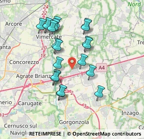 Mappa Via Sabin, 20873 Cavenago di Brianza MB, Italia (3.37)