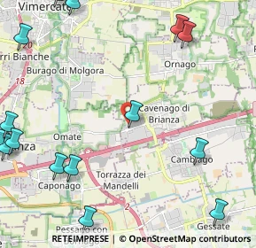 Mappa Via Sabin, 20873 Cavenago di Brianza MB, Italia (3.40118)