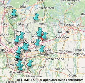 Mappa Via Sabin, 20873 Cavenago di Brianza MB, Italia (16.84765)