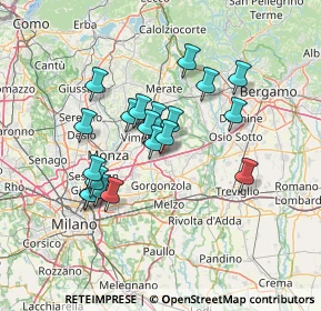 Mappa Via Sabin, 20873 Cavenago di Brianza MB, Italia (11.8445)