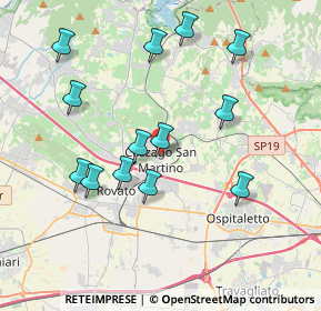 Mappa Via Privata Teresio Olivelli, 25046 Cazzago San Martino BS, Italia (3.83308)