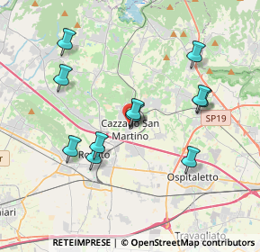 Mappa Via Privata Teresio Olivelli, 25046 Cazzago San Martino BS, Italia (3.55455)