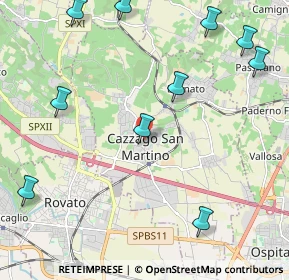 Mappa Via Privata Teresio Olivelli, 25046 Cazzago San Martino BS, Italia (3.005)