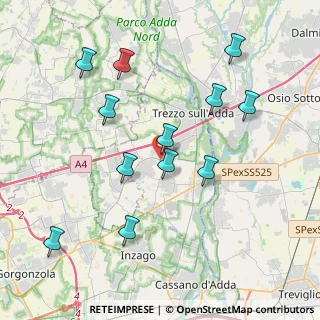 Mappa Via Umbria, 20056 Grezzago MI, Italia (4.05917)