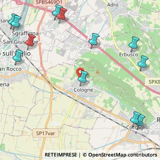 Mappa Via Salvo D'Acuisto, 25033 Cologne BS, Italia (3.22583)