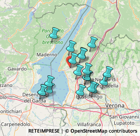 Mappa Piazza Giovan Battista Ferrario, 37010 Costermano VR, Italia (11.7)