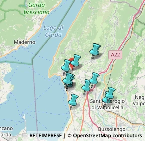 Mappa Piazza Giovan Battista Ferrario, 37010 Costermano VR, Italia (5.34692)