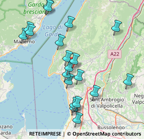 Mappa Piazza Giovan Battista Ferrario, 37010 Costermano VR, Italia (8.13)