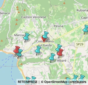 Mappa Piazza Giovan Battista Ferrario, 37010 Costermano VR, Italia (2.82286)