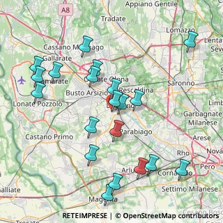 Mappa Via Arezzo, 20025 Legnano MI, Italia (8.6385)