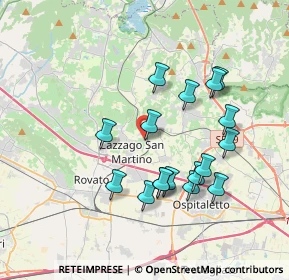Mappa Traversa di Via della Pace, 25046 Cazzago San Martino BS, Italia (3.45176)