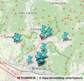 Mappa Via Passo dello Stelvio, 25136 Brescia BS, Italia (3.6145)