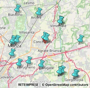 Mappa Via Maroncelli, 20863 Concorezzo MB, Italia (5.18579)