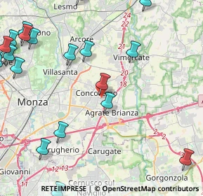 Mappa Via Maroncelli, 20863 Concorezzo MB, Italia (6.1345)