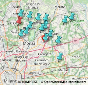 Mappa Via Maroncelli, 20863 Concorezzo MB, Italia (6.88588)