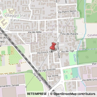Mappa Via Enrico Toti, 17, 20024 Garbagnate Milanese, Milano (Lombardia)