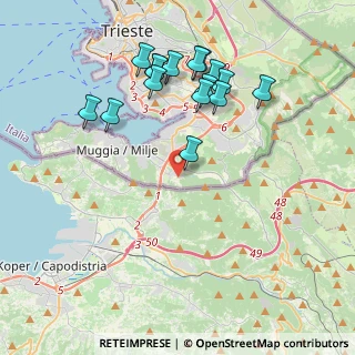 Mappa Via dei Laghetti, 34015 Muggia TS, Italia (4.05313)