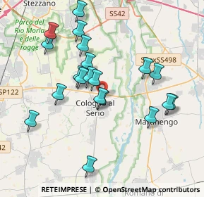 Mappa Via delle Galose, 24055 Cologno Al Serio BG, Italia (3.6735)