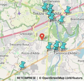 Mappa Via per Grezzago, 20056 Trezzo sull'Adda MI, Italia (2.245)