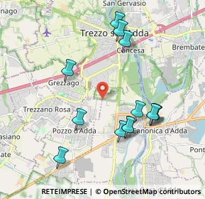 Mappa Via per Grezzago, 20056 Trezzo sull'Adda MI, Italia (1.97769)