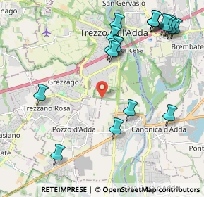 Mappa Via per Grezzago, 20056 Trezzo sull'Adda MI, Italia (2.538)