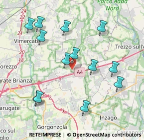 Mappa Località Cascina Sofia, 20873 Cavenago di Brianza MB, Italia (4.14154)
