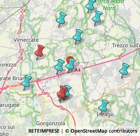 Mappa Località Cascina Sofia, 20873 Cavenago di Brianza MB, Italia (4.15692)