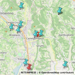 Mappa Via Bocca, 36070 Castelgomberto VI, Italia (2.86455)