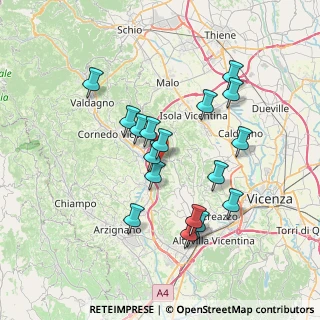 Mappa Via Bocca, 36070 Castelgomberto VI, Italia (6.76611)
