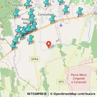 Mappa Via Per, 13060 Roasio VC, Italia (2.9005)