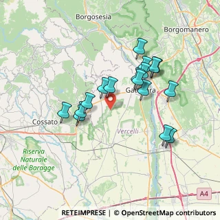 Mappa Via Per, 13060 Roasio VC, Italia (6.44235)
