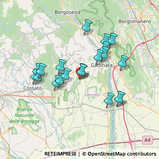 Mappa Via Per, 13060 Roasio VC, Italia (6.976)