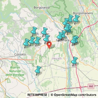 Mappa Via Per, 13060 Roasio VC, Italia (7.58471)