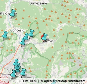Mappa Via Paolo VI, 25075 Nave BS, Italia (6.325)