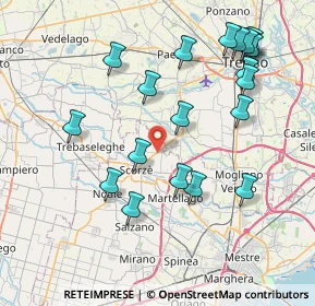 Mappa Via Giuliano De Polo, 30037 Scorzè VE, Italia (8.5755)