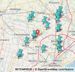 Mappa Via Giuliano De Polo, 30037 Scorzè VE, Italia (8.331)