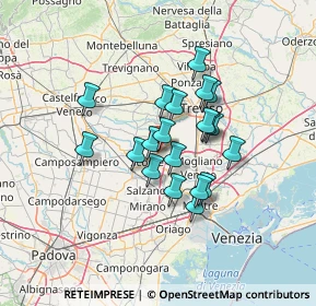 Mappa Via Giuliano De Polo, 30037 Scorzè VE, Italia (9.9635)