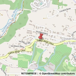 Mappa Via Salita degli Olivi, 23, 37010 Bardolino, Verona (Veneto)