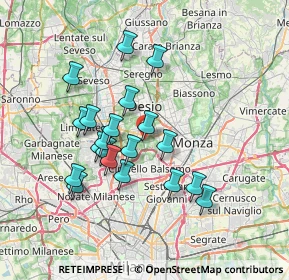 Mappa Via Dalmazia, 20834 Nova Milanese MB, Italia (6.341)