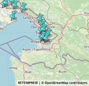 Mappa Via Colombara Vignano, 34015 Muggia TS, Italia (18.0875)