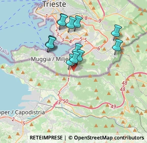 Mappa Via Colombara Vignano, 34015 Muggia TS, Italia (3.09846)
